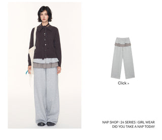[TAKEANAP] button cardigan set