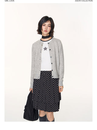 [TAKEANAP] button cardigan set
