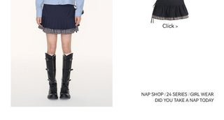[TAKEANAP] patchwork shirt set