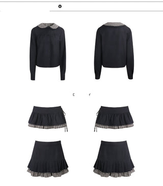 [TAKEANAP] patchwork shirt set