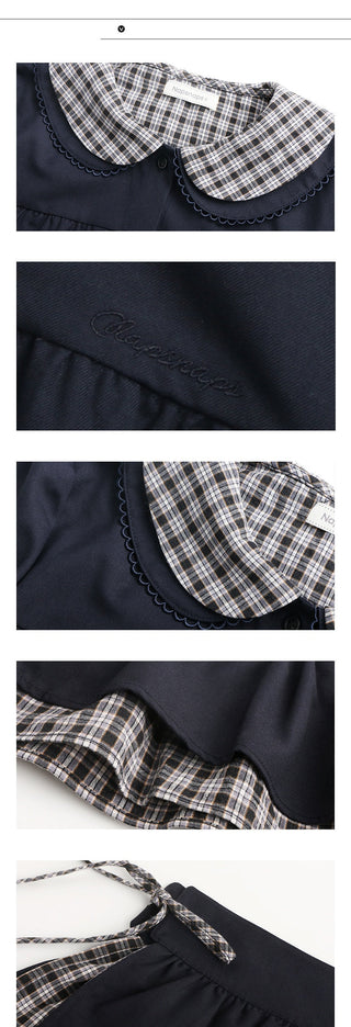 [TAKEANAP] patchwork shirt set