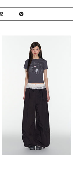 [TAKEANAP] printed retro top