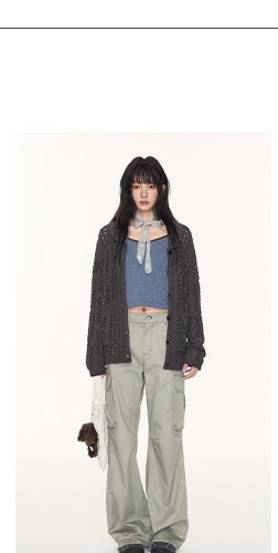 [TAKEANAP] petal collar cardigan