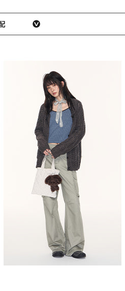 [TAKEANAP] petal collar cardigan