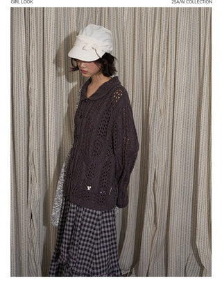 [TAKEANAP] petal collar cardigan