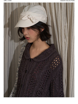 [TAKEANAP] petal collar cardigan
