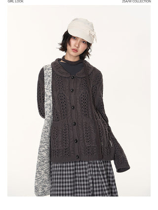[TAKEANAP] petal collar cardigan