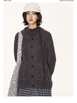 [TAKEANAP] petal collar cardigan