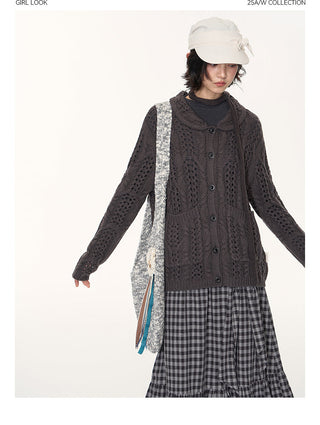 [TAKEANAP] petal collar cardigan