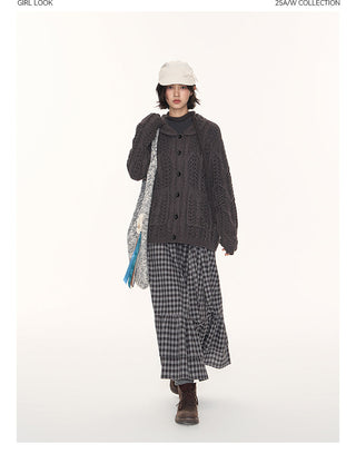 [TAKEANAP] petal collar cardigan