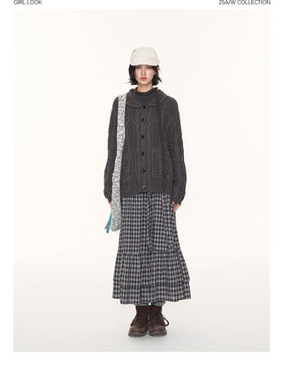 [TAKEANAP] petal collar cardigan