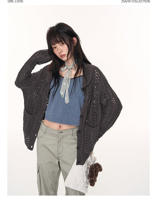 [TAKEANAP] petal collar cardigan