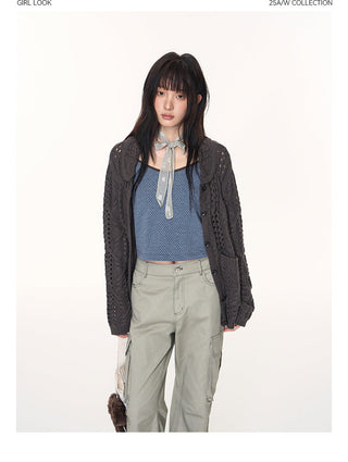 [TAKEANAP] petal collar cardigan