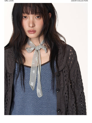 [TAKEANAP] petal collar cardigan