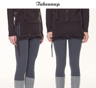 [TAKEANAP] knit lace skirt
