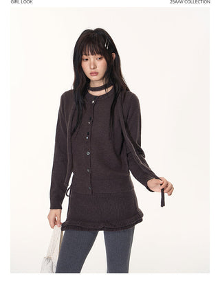 [TAKEANAP] knit lace skirt