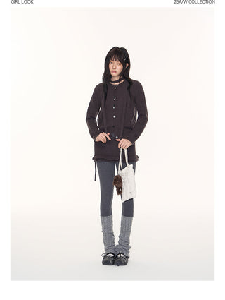 [TAKEANAP] knit lace skirt