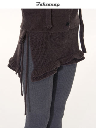 [TAKEANAP] knit lace skirt
