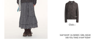[TAKEANAP] plaid lace skirt