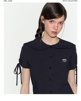 [TAKEANAP] lace sailor shirt