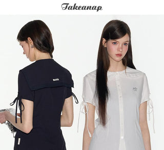 [TAKEANAP] lace sailor shirt