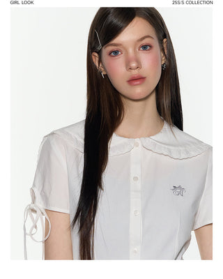 [TAKEANAP] lace sailor shirt