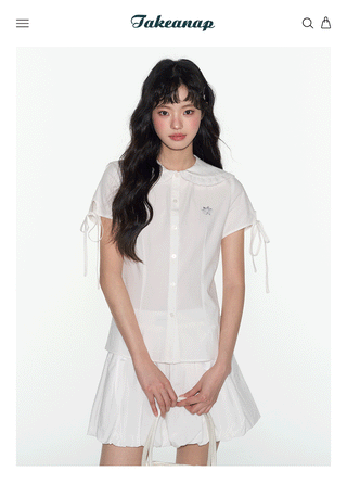[TAKEANAP] lace sailor shirt