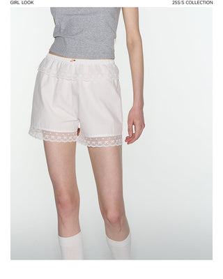 [TAKEANAP] lace safety shorts