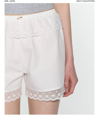 [TAKEANAP] lace safety shorts
