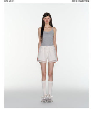 [TAKEANAP] lace safety shorts