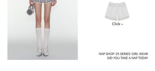 [TAKEANAP] lace safety shorts