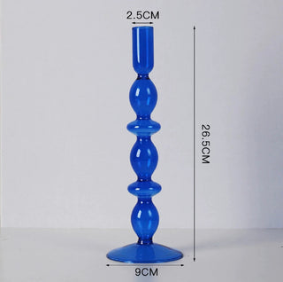 Blue Candle Holder Vase