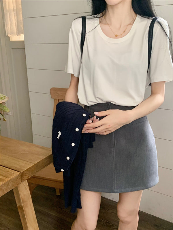 White Short Sleeve Tees