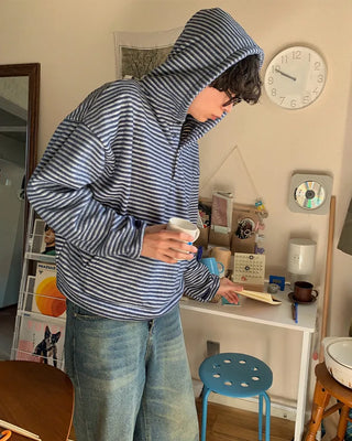 Border Warmer Half-Zip Knit