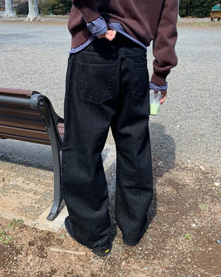 Big wide denim pants