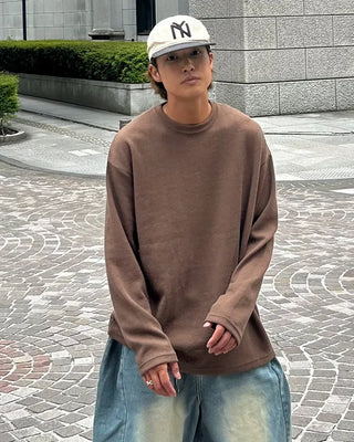 Round Neck Long Sleeve Knit