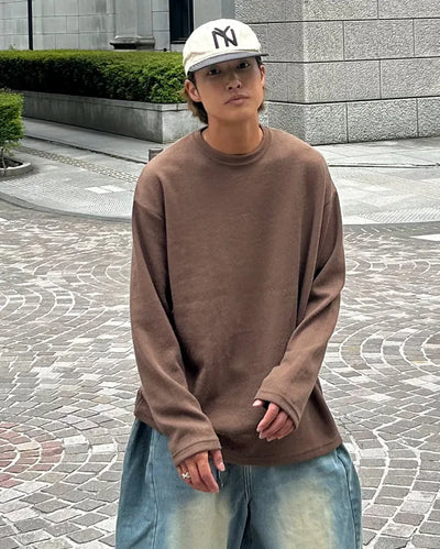 Round Neck Long Sleeve Knit