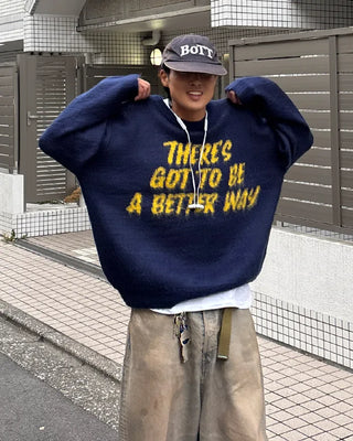 Lettering knit