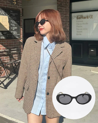 Oval style sunglasses