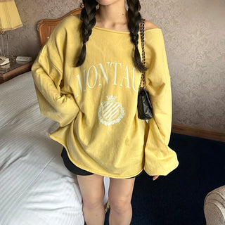 Daily off-shoulder sweatshirt