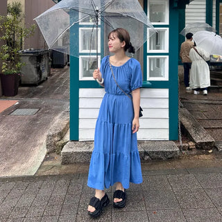 Tiered long dress