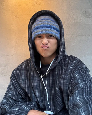 Multi-stripe knit cap