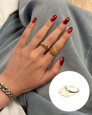 Star motif ring