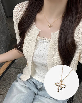 Ribbon necklace