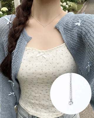Mini Cubic Heart Necklace