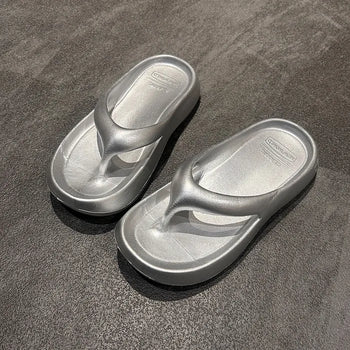 Chunky beach sandals