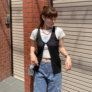 Layered Rib Vest
