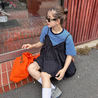 Striped short-sleeved T-shirt