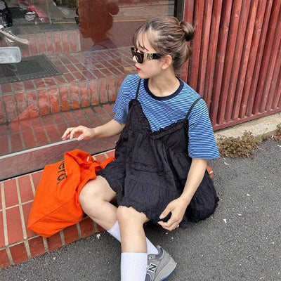 Striped short-sleeved T-shirt