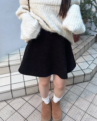 Flared mini skirt